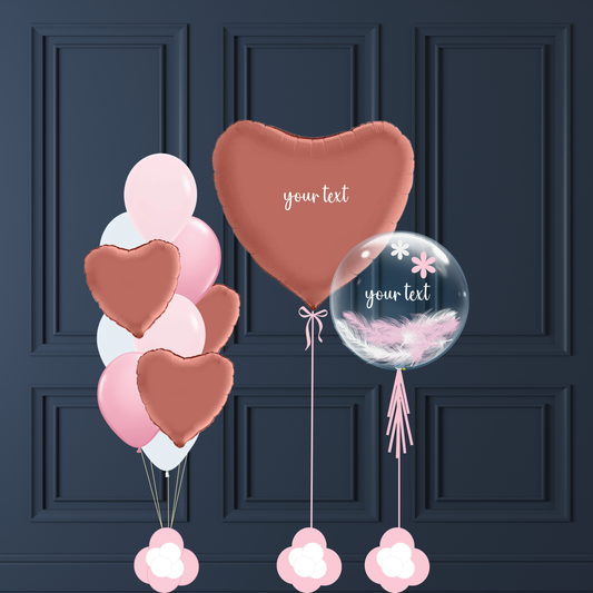 Ballonset „Pink Tenderness“ – Geburtstag, Babyparty oder Frauenparty