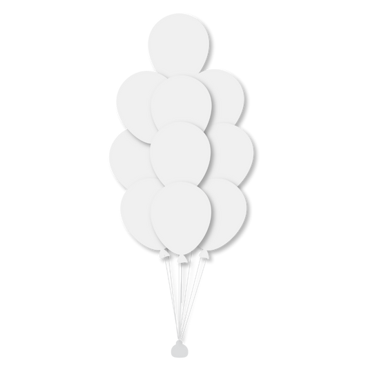 Bouquet de ballons à l'hélium (selon votre choix de couleurs)
