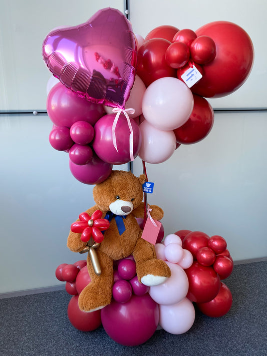 Teddy Love Balloons Cloud