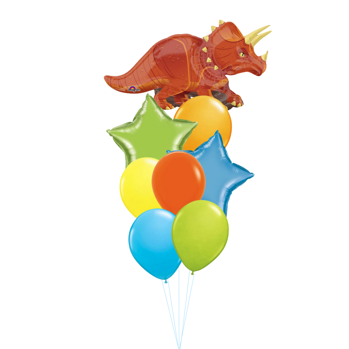 Dinosaur Triceratops Balloon Bouquet